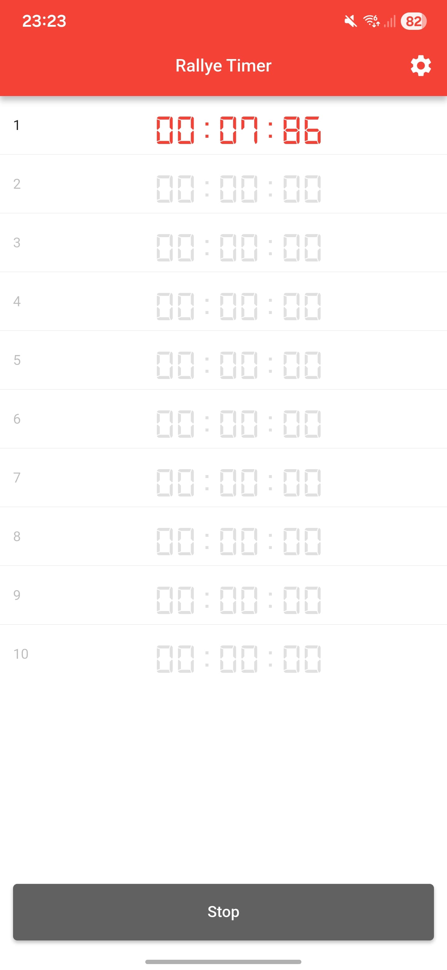 Einzelner Timer in den letzten 10 Sekunden